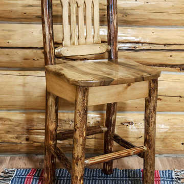 Glacier Country Collection Barstool w/ Back