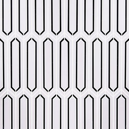 Tuxedo Park Small Deco Thassos/Nero - Wall And Floor Tile