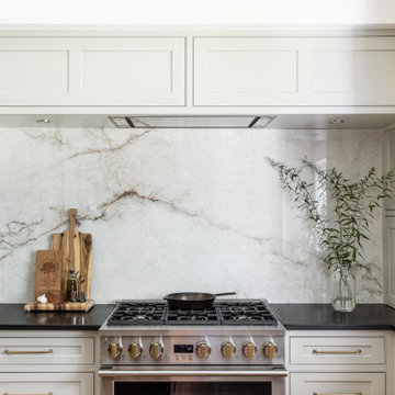 Honey Bronze & Black Granite Kitchen Remodel in Oakton
