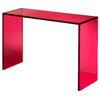ColorBurst Acrylic Console Table, Violet, 12"d X 54"l X 32"h