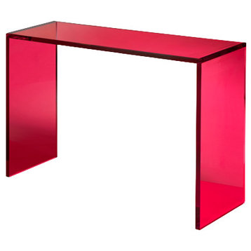 ColorBurst Acrylic Console Table, Violet, 12"d X 54"l X 32"h