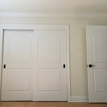Light and Bright Bedroom with new doors
