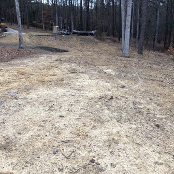 Pondless Water Feature/Flagstone Patio and Fire Pit/Mossrock Seating Wall