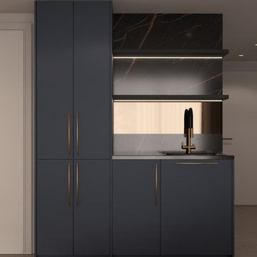 Navy kitchen