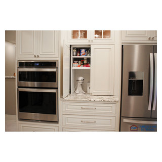 Kitchen Renovation with Baking Cabinet and Snack Bar Alcove ...