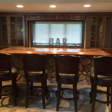 Custom Oak Bar