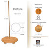 Cypress Wood Disc Tree Swing With Rope