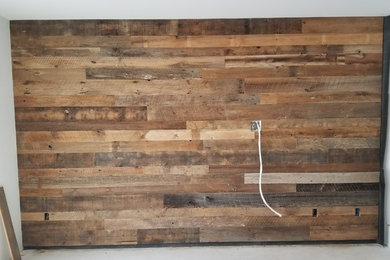 Fun Reclaimed Wood Wall Install