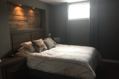 Inspiration for a rustic bedroom remodel in Other