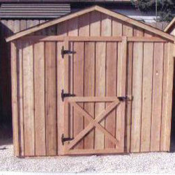 Peak Cedar Wood Shed - Sheds