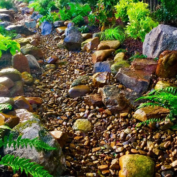 Postage Stamp Front Yard/ Backyard Creek Bed