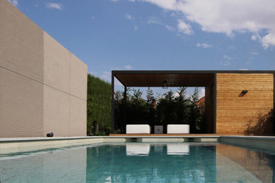 Design ideas for a contemporary pool in Madrid.