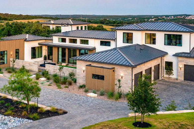 Trendy exterior home photo in Austin