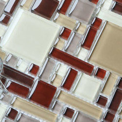2013 New glass stone metal blend mosaic tile for kitchen backsplash COB0056 - Mosaic Tile