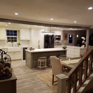 Modern rustic kitchen/dining room remodel