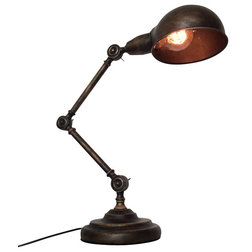 Industrial Table Lamps Machine Age Swing-Arm Table Lamp