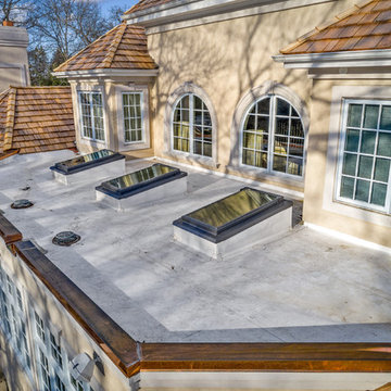 Cedar Shake roof replacement - custom copper fabrication - North Barrington, IL