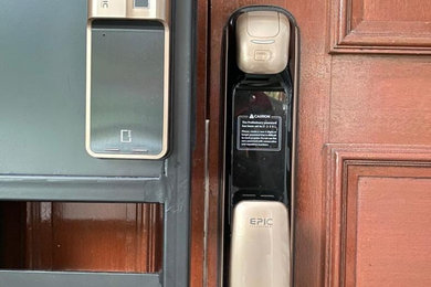 Epic Push Pull digital lock on main door