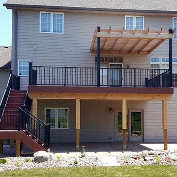 Timbertech Rosewood Deck with Pergola