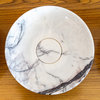 New York Marble Natural Stone Round Above Counter Sink Polished, (D)15.5" (H)4.5