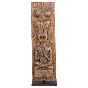19th Century Carved Bastar Panel on Stand