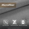 Mi Zone Microfiber Printed Duvet Cover Set, Khaki/Navy, Full/Queen