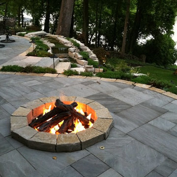 Patio on the river.