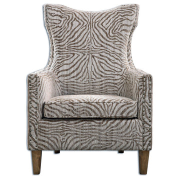 Uttermost 23208 Kiango 43" x 31" Arm Chair - Stripes