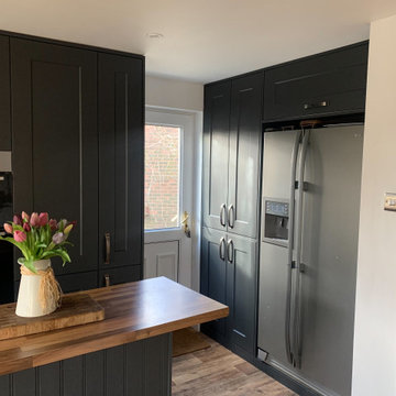 Black Traditional Kitchen in Maidenbower
