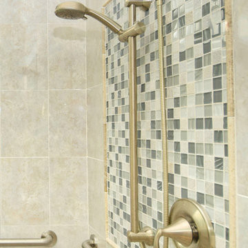 Elegant Mosaic Master Bath // Lakewood Ranch