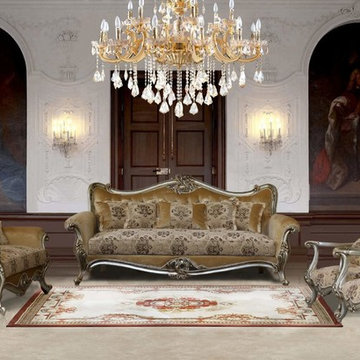 Valeria Luxury Sofa Set ( 100% Mahogany Wood Solid - Hand Made )