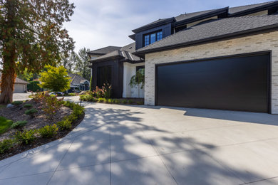 Garage - transitional garage idea in Vancouver