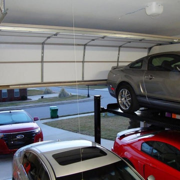 High Lift Garage Door to Accommodate Car Lift