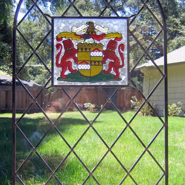 Family Crest Repurposed in Leaded Glass - Style Guide - Traditional & Period
