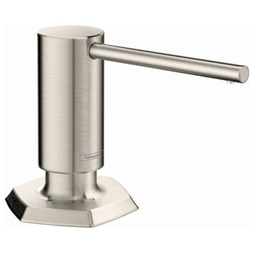 Hansgrohe 04857 Locarno Deck Mounted Soap Dispenser - Steel Optic