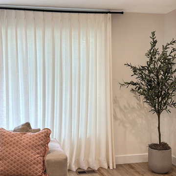 Modern Living Room Gwynara Textured Linen Cotton Blend Curtain by FRESHINE