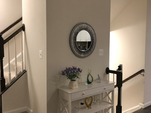 Wall Mirror Over Console Table, How High To Hang Round Mirror Over Console Table