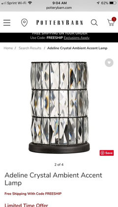 pottery barn Adeline chandelier