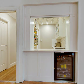 Butlers pantry with bar fridge