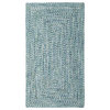 Sea Pottery Concentric Braided Rectangle Rug, Blue, 2'x3'