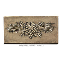 2"x4" Harvest Grapes &mdash; Fine Art Tileworks - Tile