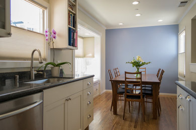 Transitional dining room photo in San Francisco