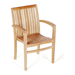 Wintons Teak Plato Stacking Chair - Outdoor Dining Chairs