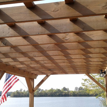 Two boat docks and three decks power washed / stained Greenville Illinois 62246