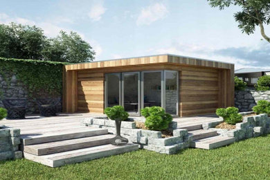 Annexe maison bois 20m² design