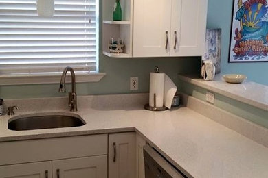 Transitional kitchen photo in Miami