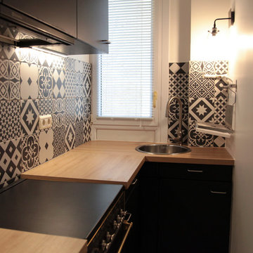 Pied-à-terre en noir et blanc