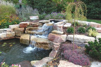 Example of a trendy pool design in Minneapolis