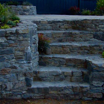 Stone Retaining Wall/Stairs