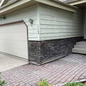 Siding Installation - Versetta Stone and James Hardie Plank in Iron Gray